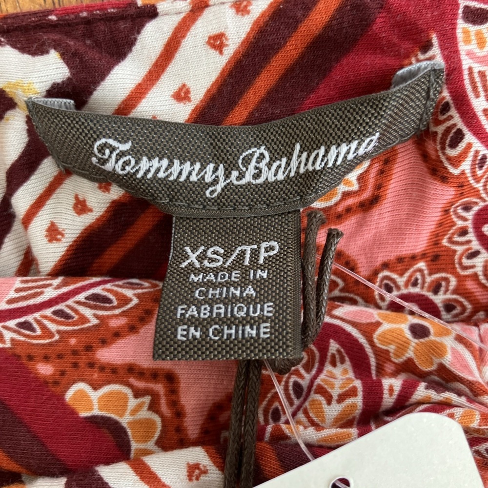 NWT Tommy Bahama Paisley Arcata Maxi Dress XS Rayon Vacation Wedding Boho $168 - Picture 10 of 11